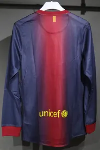12-13 Barcelona Home Retro Kit Vintage Player Version Long Sleeve Shirt AAAAJersey Dropship Yup 5