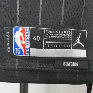 75th Anniversary Jordan #45 Bulls Flyers Black NBA Jersey 3