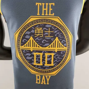 2018 KUMINGA#00 Golden State Warriors Grey NBA Jersey 2