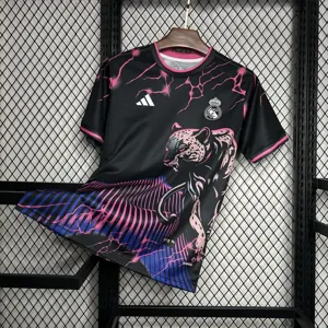 24-25 Real Madrid Pink Jaguar Special Edition Kit Soccer Uniforms Soccer AAAAJersey Yupoo 2