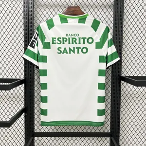 03-04 Sporting Lisbon Home Retro Kit Vintage Shirt AAAAJersey Supplier Yupoo 5