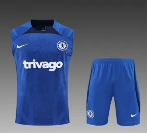 22-23 Chelsea vest training suit kit Diamond Blue 3