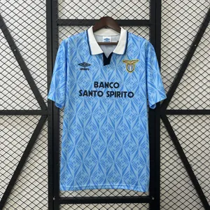 91-92 Lazio Home Retro Kit Vintage Shirt AAAAJersey Dropship Yupoo