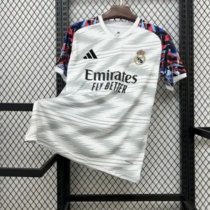 25-26 Real Madrid Pre-Match Soccer T-Shirt AAAAJersey Supply Yupoo-1
