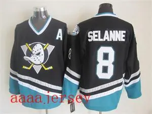 Anaheim Ducks retro ice hockey jersey M-3XL 阿纳海姆鸭队复古冰球服 2