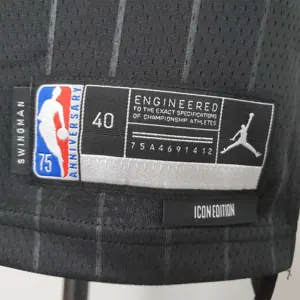 75th Anniversary Pippen#33 Bulls Flyers Black NBA Jersey 7