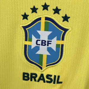 2026 World Cup Brazil Home Yellow Soccer Shirt Fan Version 7