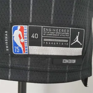 75th Anniversary Rose #1 Bulls Flyers Black NBA Jersey 3