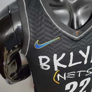 New Brooklyn Nets LEVERT#22 City Edition Black 2