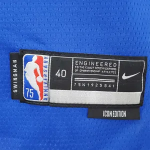 75th Anniversary Philadelphia 76ers IVERSON#3 Blue NBA Jersey 2