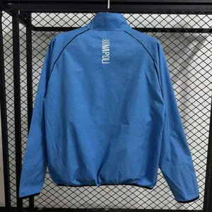 25-26 Naples Pad Printed Blue Waterproof Windbreaker Jackets AAAAJersey Yupoo 4