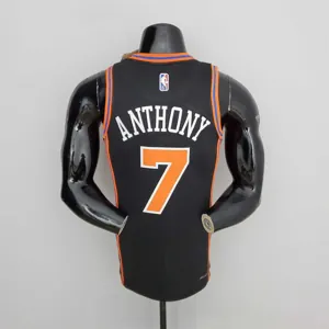 2022 Season Anthony#7 Knicks Urban Edition Black NBA Jersey 4