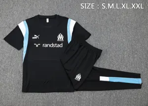 23-24 Marseille Short Sleeve Tracksuit Yupoo 1