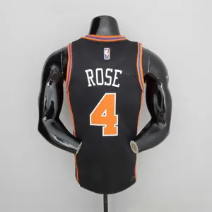 2022 Season Rose#4 Knicks Urban Edition Black NBA Jersey 4