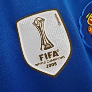 08-09 Manchester United blue away long sleeve 3