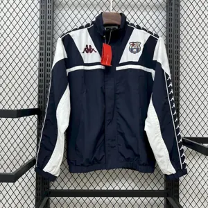 25-26 Barcelona x Kappa OG Style Navy Windbreaker Jacket AAAAJersey Supplier Yupoo