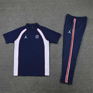 Polo Jordan PSG sapphire blue and white 6