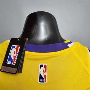 James #23 Lakers Round neck yellow 5