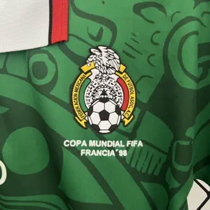 1998 Mexico Home Kids Retro Kits World Cup Shirt Soccer Jerseys Yupoo 4