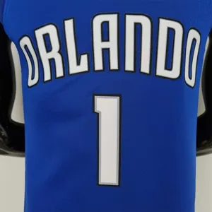75th Anniversary McGrady #1 Orlando Magic Blue NBA Jersey 9