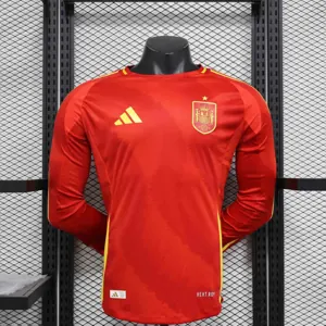 2024 Spain Home Long Sleeve Kit Player Version Shirt Sport AAAAJersey Yupoo