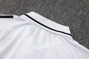 25-26 Real Madrid Polo White&Black Training Kits Football Tracksuits 6