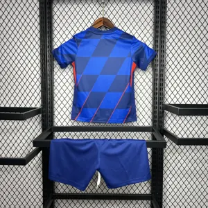 2024 Croatia Away Kid Kits Children Sets UEFA Euro Shirt Football Replicas Yupoo 3