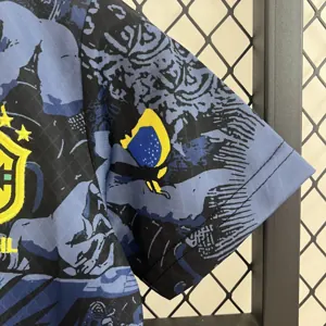 24-25 Brazil Dark Blue Jesus Kid Kits Youth Apparels AAAAJersey Supplier Yupoo 8