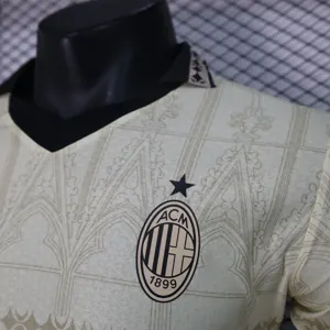 23-24 AC Milan Fourth Kit Beige Player Version Shirts Football AAAAJerseys Yupoo 1
