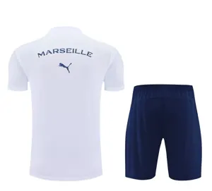 25-26 Marseille White Training Kits Football Tracksuits 2