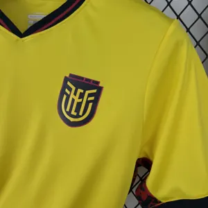 2026 World Cup Ecuador Home Yellow Soccer Shirt Fan Version 8