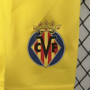 24-25 Villarreal Home Kid Kits Youth Apparels Football AAAAJersey Yupoo 1