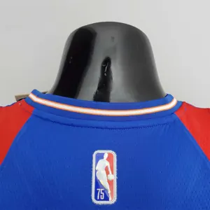 2022 Season Kuzma #33 Talent City Edition Blue Red NBA Jersey 5