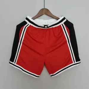 2022 Chicago Bulls NBA US Training Shorts Red Black