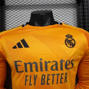 24-25 Real Madrid Away Long Sleeve Kit Player Version Shirt Sport AAAAJersey Yupoo 6