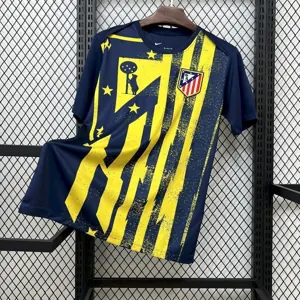 25-26 Atletico Madrid Pre-Match Shirt Football Uniform AAAAJersey Supply Yupoo