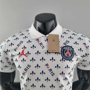 PSG Polo Jordan co branded white 1