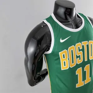 Boston Celtics IRVING#11 Green Gold NBA Jersey 2