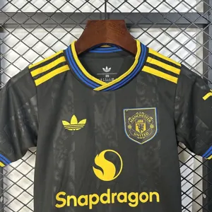 25-26 Manchester United Third Kid Kits Youth Apparels Soccer AAAAJersey Yupoo 3