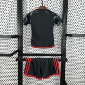 24-25 Flamengo Third Kid Kits Youth Apparels Soccer AAAAJersey Yupoo 2