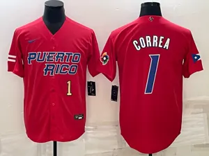 Puerto Rico 2023 World Cup Baseball Jerseys 2