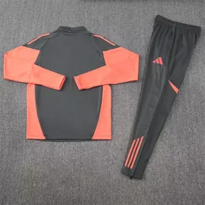 25-26 Bayern Munich Grey Training Kits Long Football Tracksuits 2