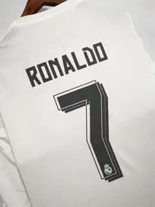 15-16 Real Madrid home white long sleeves 3