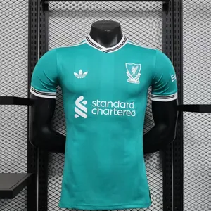 25-26 Liverpool Third Away Kit Player Version Green Shirt Football Summer Clothing AAAAJersey Yupoo