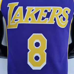 75th Anniversary BRYANT#8 Los Angeles Lakers Jordan Purple NBA Jersey 7