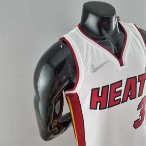 75th Anniversary Miami Heat WADE #3 White NBA Jersey 8