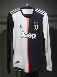 19-20 Juventus Home Retro Kit Vintage Player Version Long Sleeve Shirt AAAAJersey Dropship Yupoo