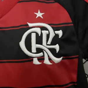 25-26 Flamengo Home Kid Long Sleeve Kits Youth Apparels AAAAJersey Dropship Yupoo 3