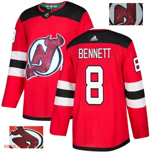 2018 New Jersey Devils Ice Hockey jersey M-3XL 新泽西魔鬼队时尚亮片款冰球服 18