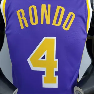 Lakers Rondo#4 Crew Neck Purple (Flyers) 5